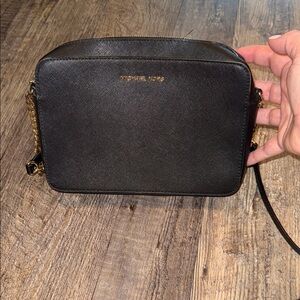Michael Kors black cross body bag